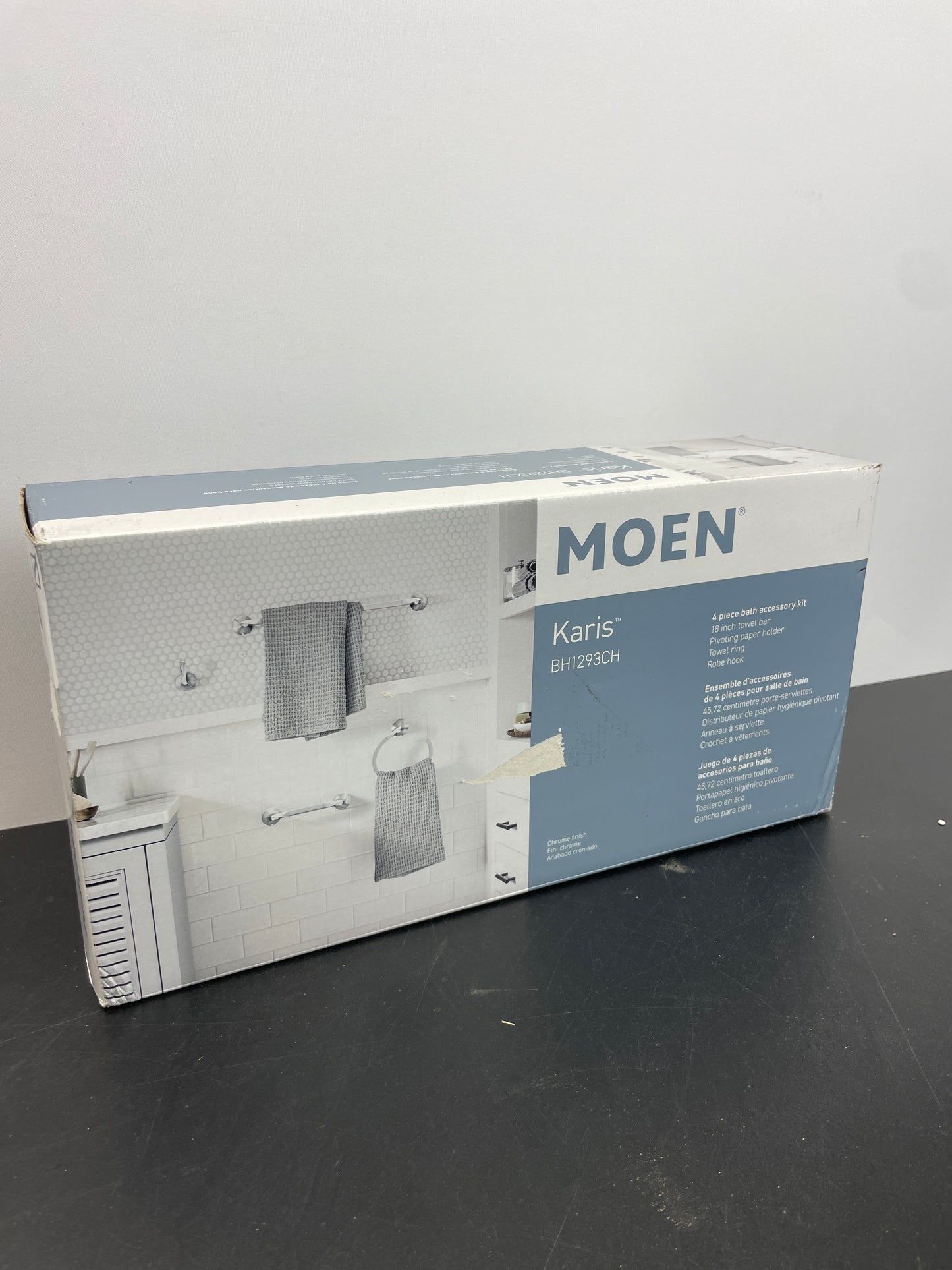 KARIS 4PC BATH HARDWARE - Retail $39