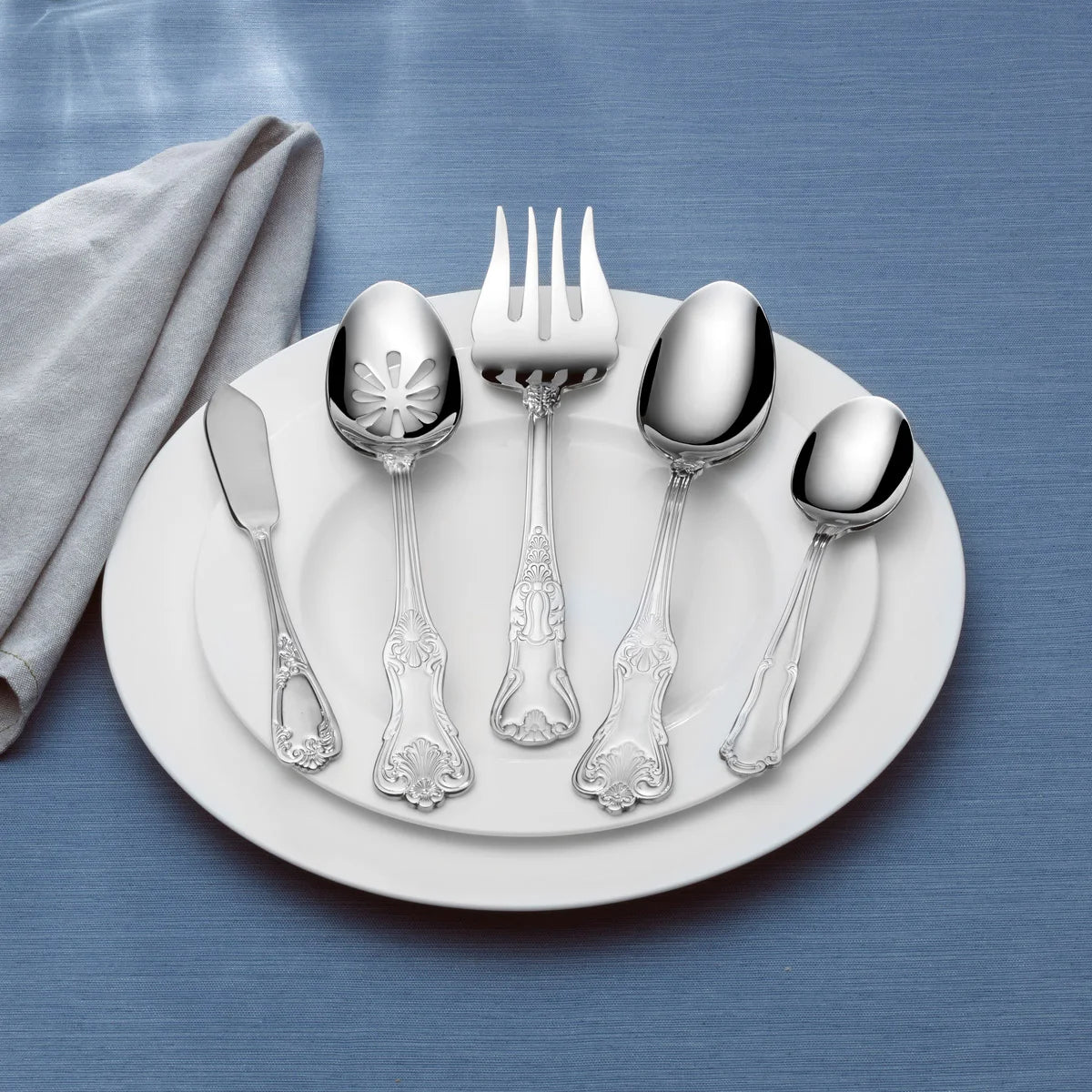 NEW - Wallace Hotel Luxe 77-piece Flatware Set - Retail $155