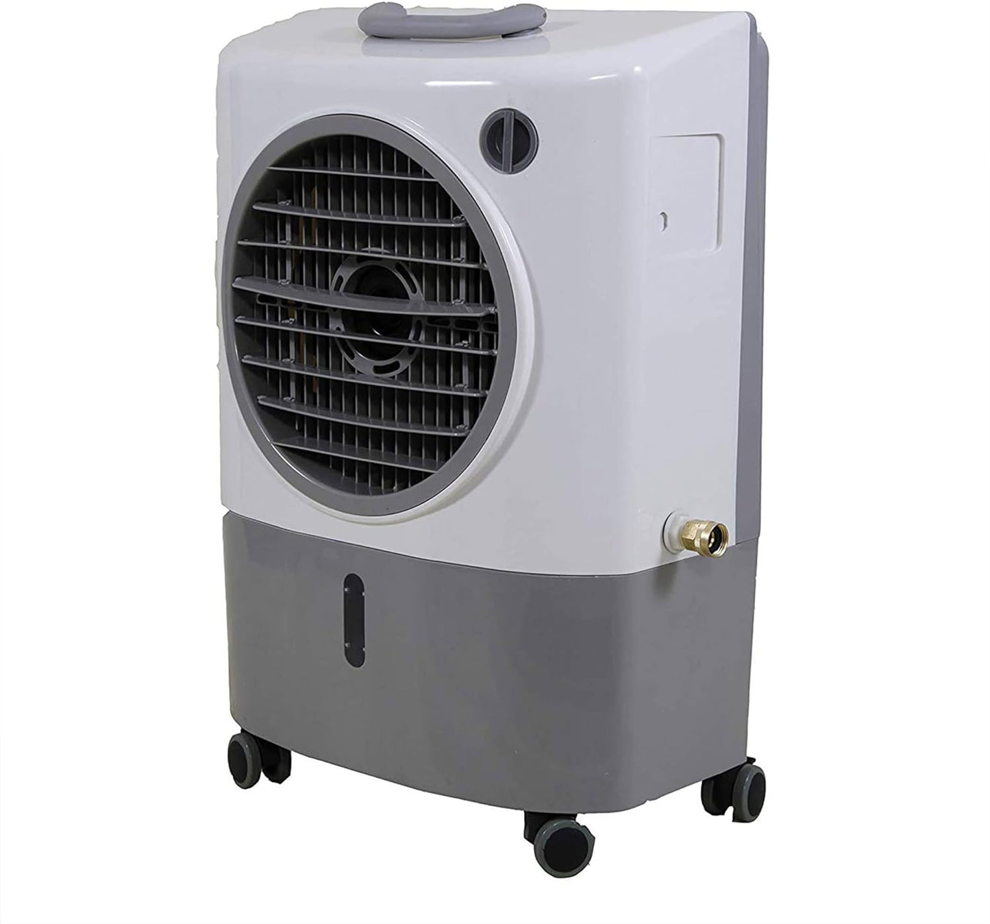 Hessaire Portable Swamp Coolers - 1300 CFM MC18M Evaporative Air Cooler with 2-Speed Fan, 53.4 dB - 500 sq. ft. Coverage Evaporative Air Cooler Portable High Velocity Outdoor Cooling Fan by Hessaire - White - Retail $166