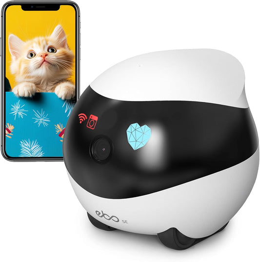 NEW - Enabot Home Security Camera EBO SE: 1080P Indoor Cam Battery-Operated, Auto-Recharge, Night Vision, Wireless Camera for Pet/Elderly/Baby, 2-Way Talk, Local Storage, APP Control - Retail $138