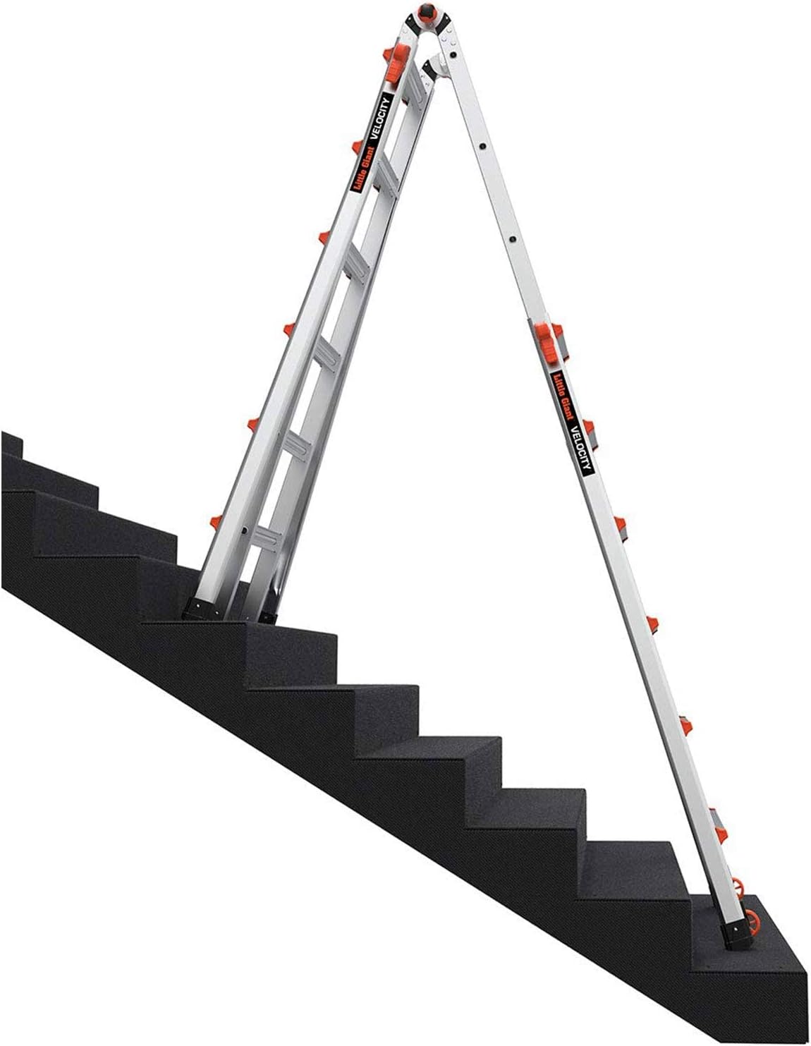 NEW - Little Giant Ladders, Velocity with Wheels, M26, 26 Ft, Multi-Position Ladder, Aluminum, Type 1A, 300 lbs Weight Rating, (15426-001) - Retail $439