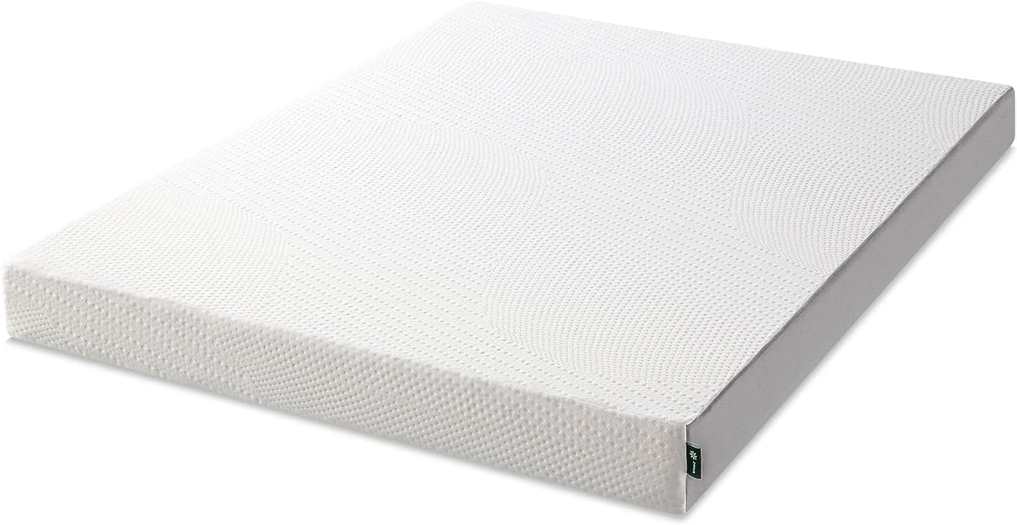 NEW - ZINUS QUEEN 6 Inch Cooling Essential Foam Mattress, Bed-in-a-Box, CertiPUR-US Certified - Retail $157