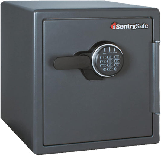 SentrySafe Fireproof Steel Home Safe with Digital Keypad Lock, Secure Valuables, Jewelry and Documents, 1.19 Cubic Feet, 17.8 x 16.3 x 19.3 inches, SF123ES - Retail $239