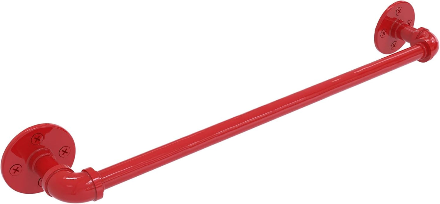 Allied Brass P-200-24-TB-FER Pipeline Collection 24 Inch Towel Bar, Fire Engine Red - Retail $20