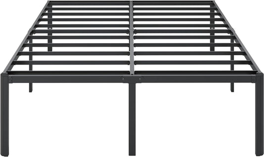 Vehowy Full Size Bed Frame,18 Inch Heavy Duty Platform Bed Frame with Round Corner Edge Legs/No Box Spring Needed/Noise Free/Steel Slat Support/Easy Assembly - Retail $69