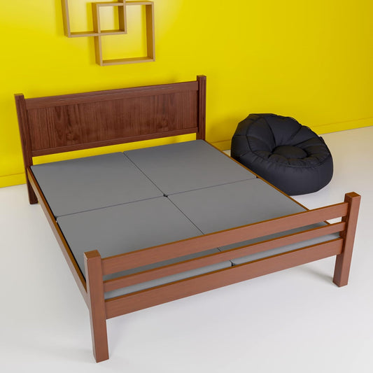 Zayton, California King(Fold) 1.5-Inch Split Bunkie Board for Mattress/Bed, Fully Assembled, Improved Comfort and Support, Grey - Retail $130