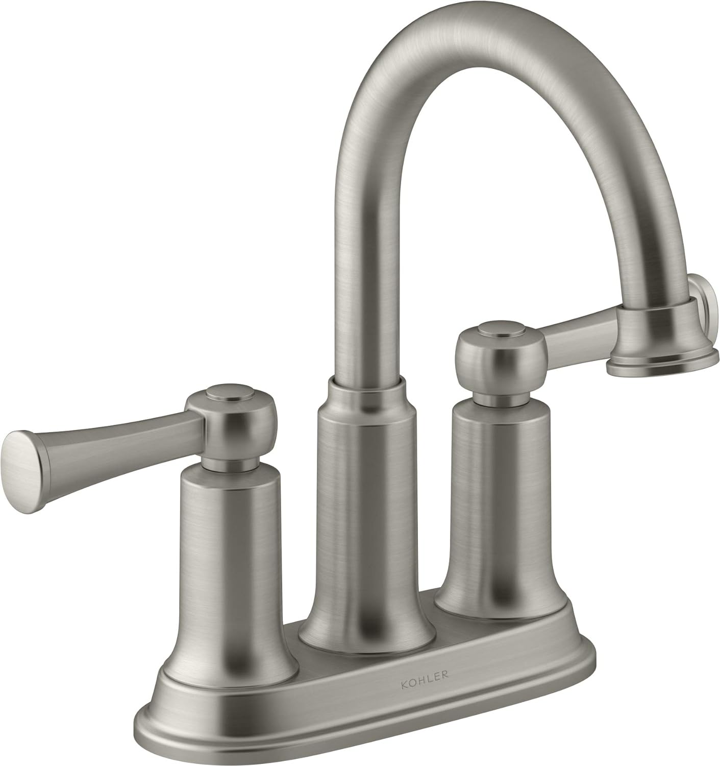 Kohler Aderlee Vibrant Brushed Nickel Bathroom Sink Faucet with Drain - Retail $79