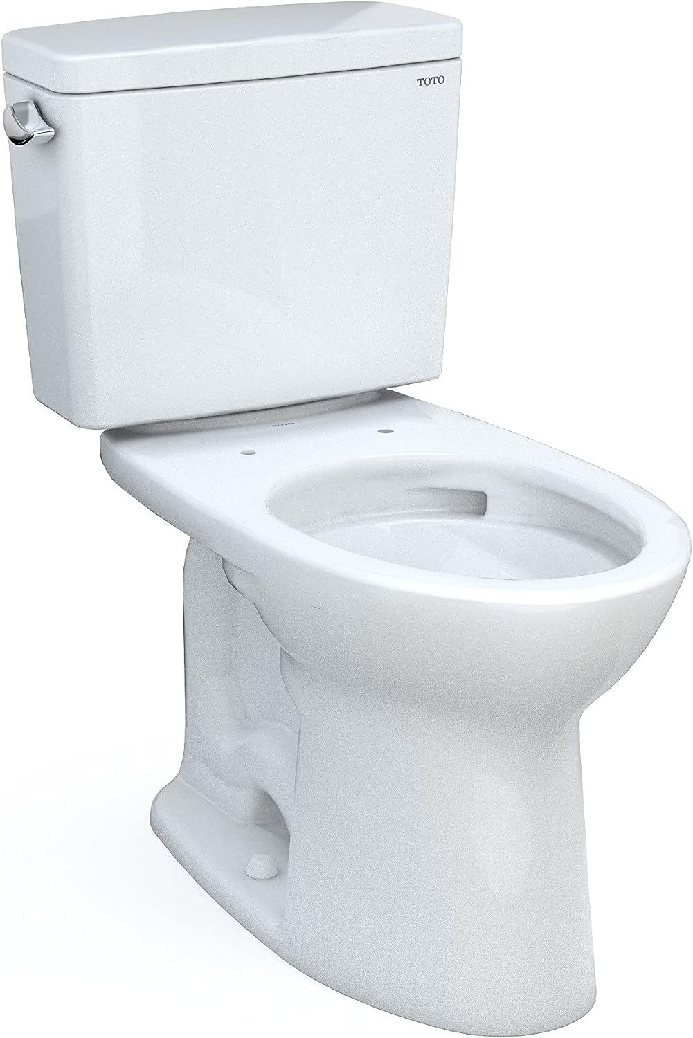 NEW - TOTO Drake Two-Piece Elongated 1.6 GPF TORNADO FLUSH Toilet with CEFIONTECT, Cotton White - CST776CSG#01 - Retail $255