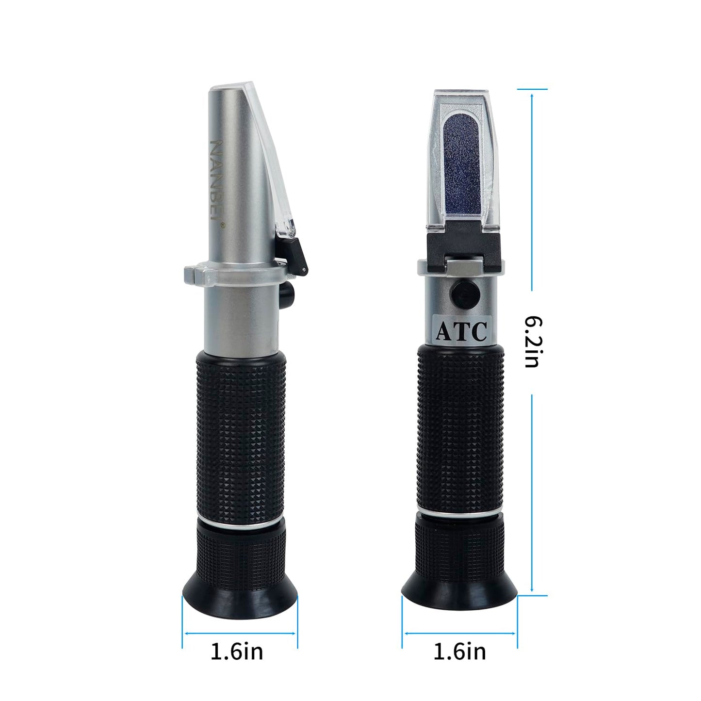Honey Refractometer with ATC, Portable Refractometer for Honey Moisture,Triple Scale (Honey Moisture: 12-27%, Brix: 58-90%, Baume: 38-43°),Ideal for Honey, Molasses,Maple Syrup,Fruit jam
