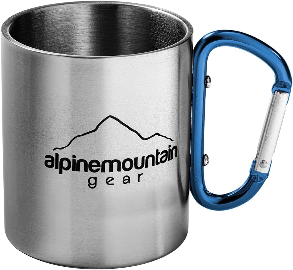 9-Cup Coffee Percolator Set with 4 Mugs – Stainless Steel Camping Coffee Pot,