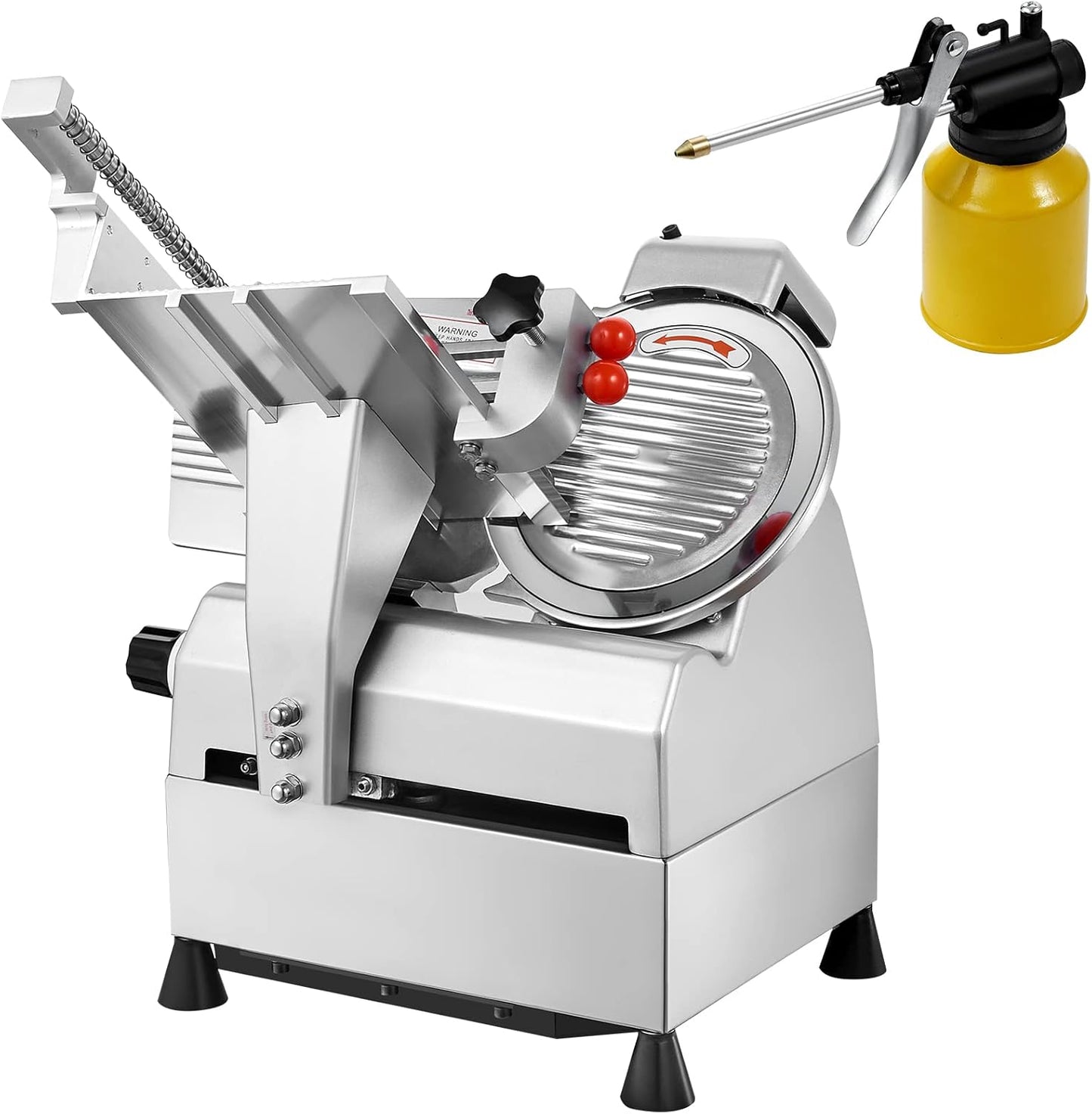 [non working] VEVOR Automatic Meat Slicer, 540W Deli Slicer with Two 10" Stainless Steel Removable Blade, 0-15mm Adjustable Thickness for Home Use, Child Lock Protection, for Meat Cheese Bread