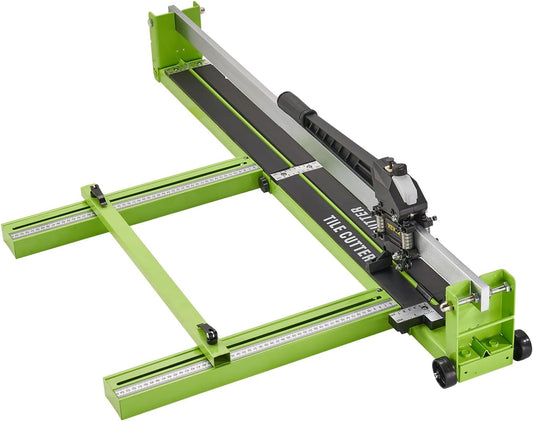 NEW w/ minor dmg: VEVOR Tile Cutter 48 Inch, Manual Tile Cutter All-Steel Frame,Tile Cutting Machine w/Laser Guide and Bonus Spare Cutter,Tile Cutter Hand Tool for Precision Cutting Porcelain Ceramic Floor Tiles - Retail $120