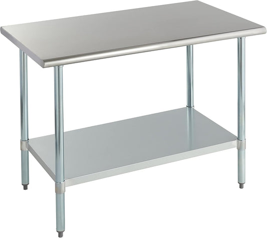 NEW w/dmg -  ROCKPOINT Stainless Steel Table for Prep & Work 48x30 Inches, NSF - Retail $136