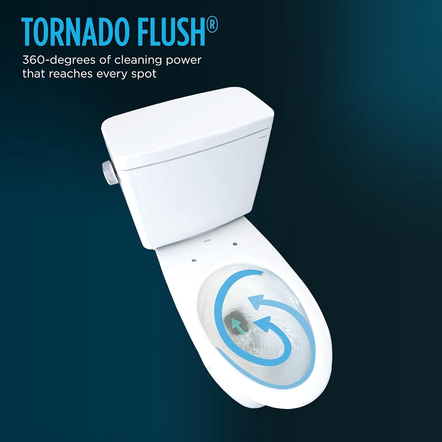 NEW - TOTO Drake Two-Piece Elongated 1.6 GPF TORNADO FLUSH Toilet with CEFIONTECT, Cotton White - CST776CSG#01 - Retail $255