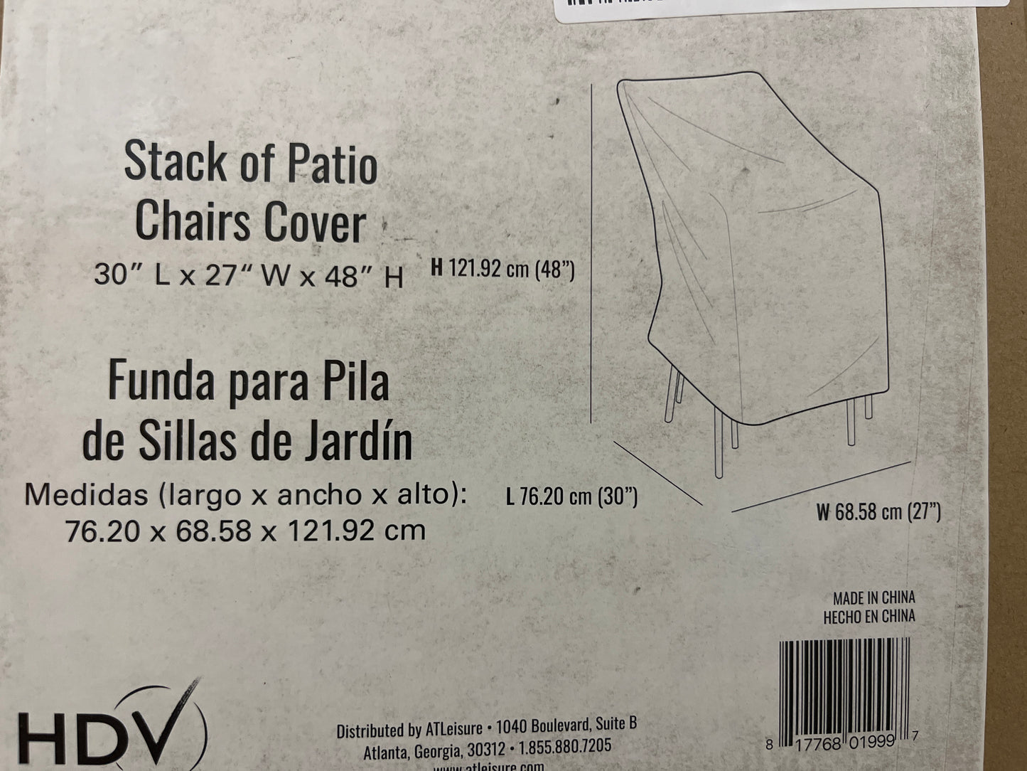 Seasons Sentry Stack of Patio Chair Cover  - Retail $40