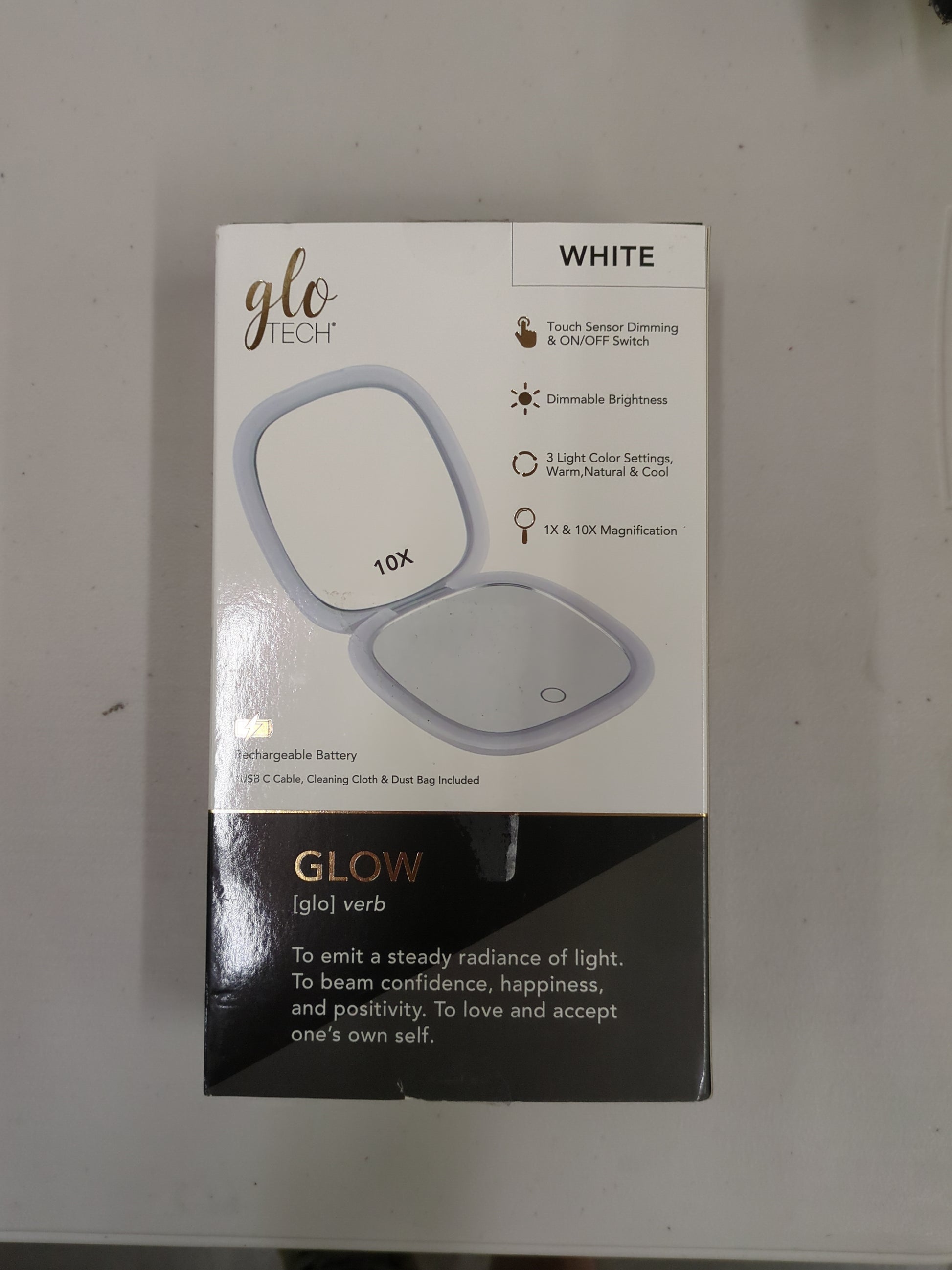 GLO TECH COMPACT MIRROR - Retail $19