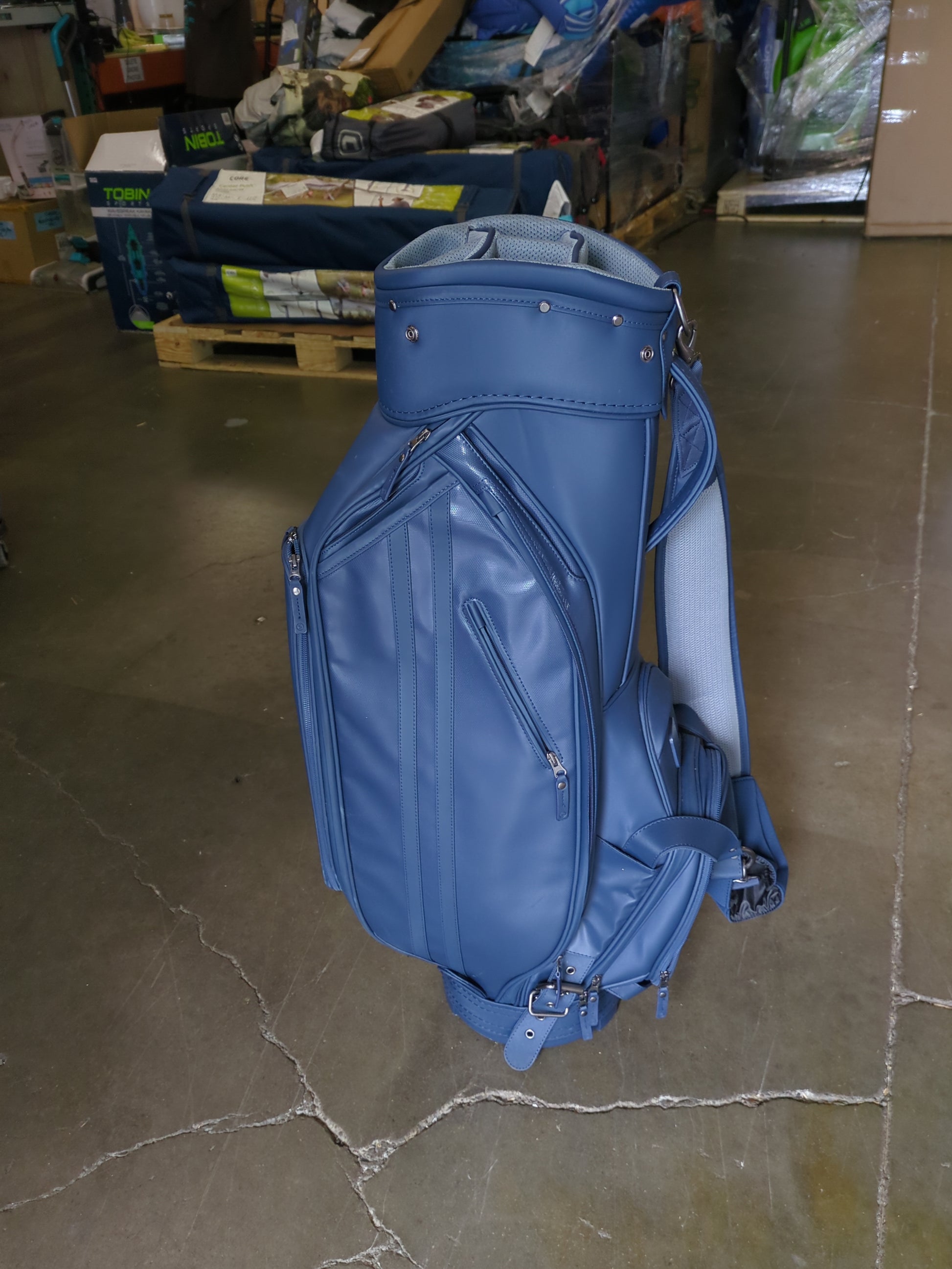 STITCH NAVY GOLF CART BAG - Retail $189