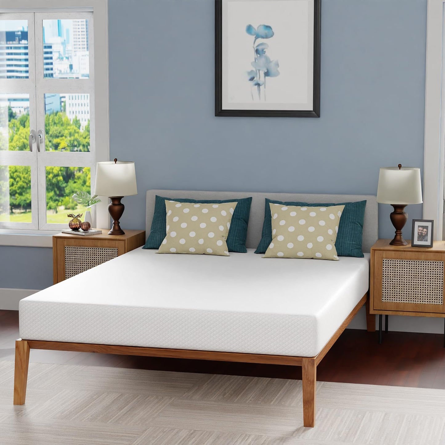 NEW - FDW 8 Inch QUEEN Gel Memory Foam Mattress for Cool Sleep & Pressure Relief, Medium Firm Mattresses CertiPUR-US Certified/Bed-in-a-Box/Pressure Relieving - Retail $159