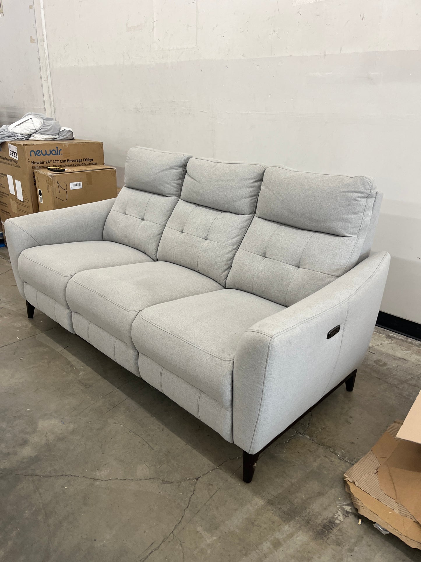 Costco - Alpendale Fabric Power Reclining Sofa with Power Headrests - Retail $1199