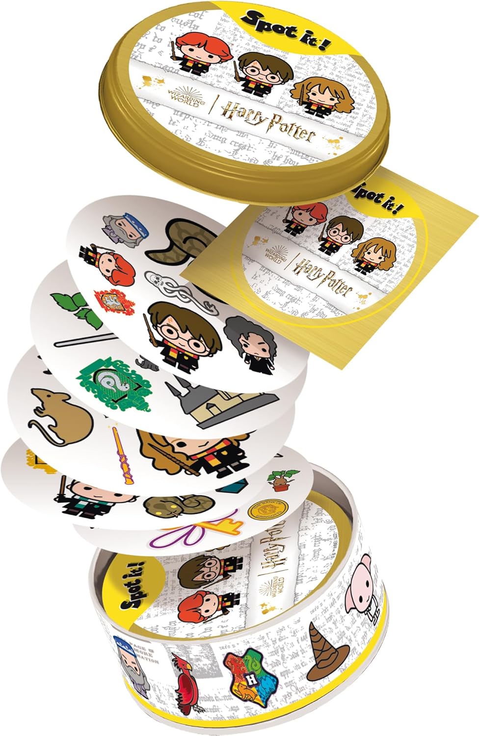Zygomatic Spot It! Harry Potter (Eco-Blister) - Magical Wizarding World Card Game for Families! Fun Matching Game for Kids and Adults, Ages 6+, 2-8 Players, 15 Minute Playtime, Made