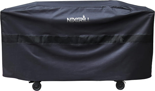 Nexgrill Premium Polyester Heavy Duty Quality Build Outdoor Cooking Flat Top Barbecue Griddle Cover, Durable, Water Resistant, with Adjustable Strap, fits 42" Flat Top Griddle, Black - Retail $24