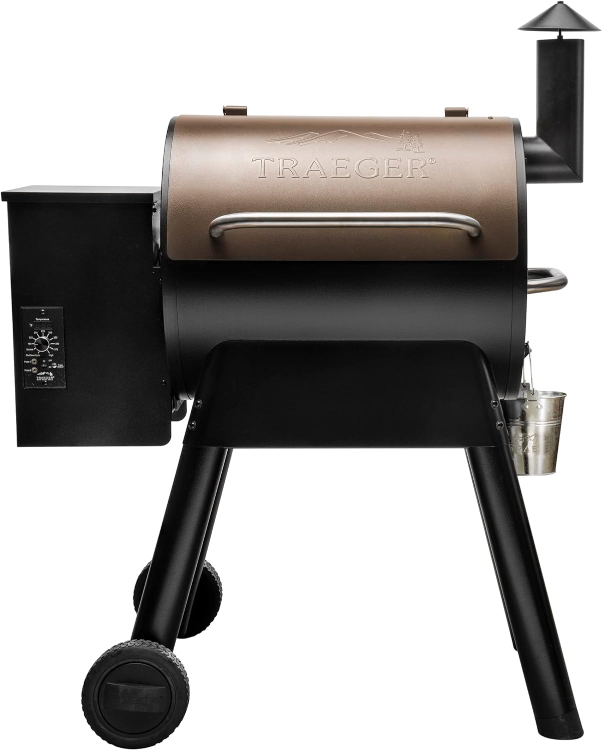 New Open Box - Traeger Grills Pro Series 22 Electric Wood Pellet Grill and Smoker, Bronze - Retail $599