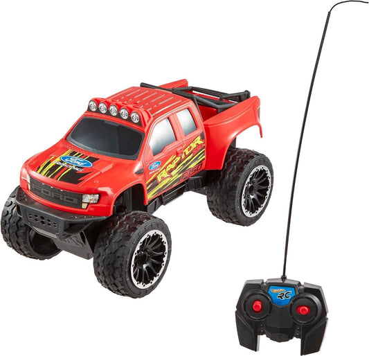 NEW - Hot Wheels RC Red Ford F-150, Full-Function Remote-Control Toy Truck, Large Wheels & High-Performance Engine, 2.4 Ghz with Range of 65Ft - Retail $39