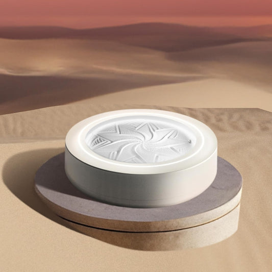 Homedics 11” Drift Sandscape, Compact Size, Zen Garden, Meditation Accessories, Decorative Sandscape, Smart LED Lighting, Wi-Fi Enabled (Cream)