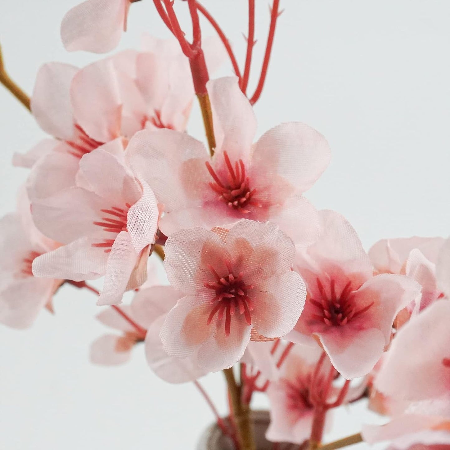 Uieke 8Pcs Artificial Cherry Blossom Flowers for DIY, Home, Wedding, Party Decor - Pink