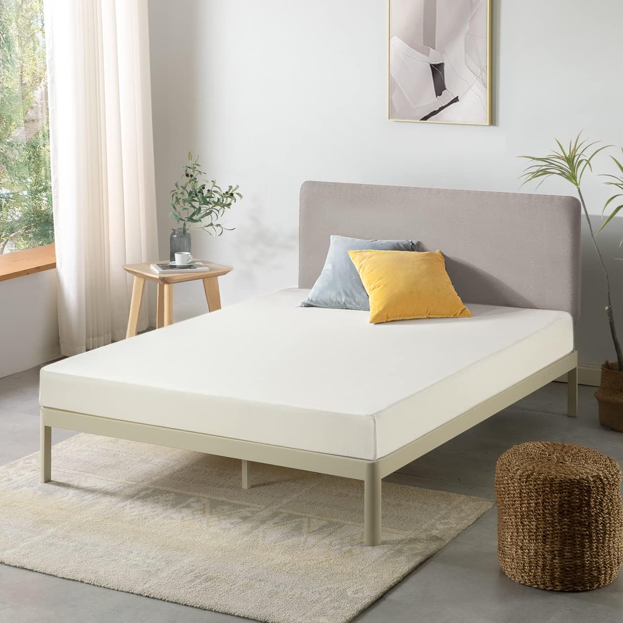 NEW - Best Price TWIN XL LONG 6 inch Mattress, Bed-In-A-Box, Green Tea Memory Foam,White - Retail $136