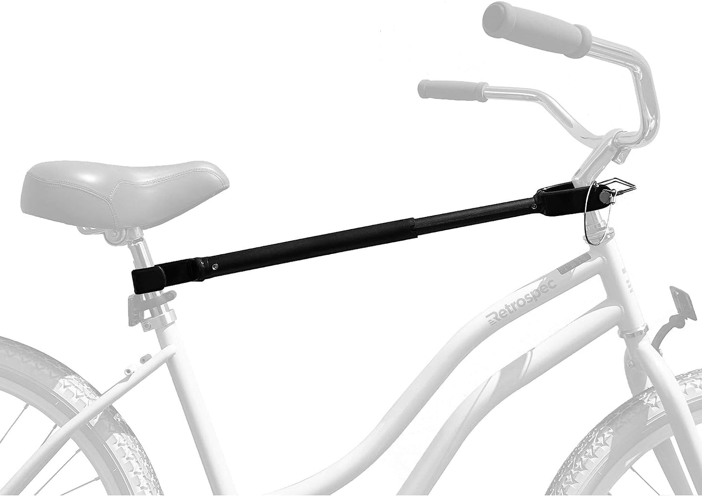 NEW - Retrospec Bike Rack Cross-Bar Top Tube Adjustable Adapter, Black, 18"-28" (3545) - Retail $20