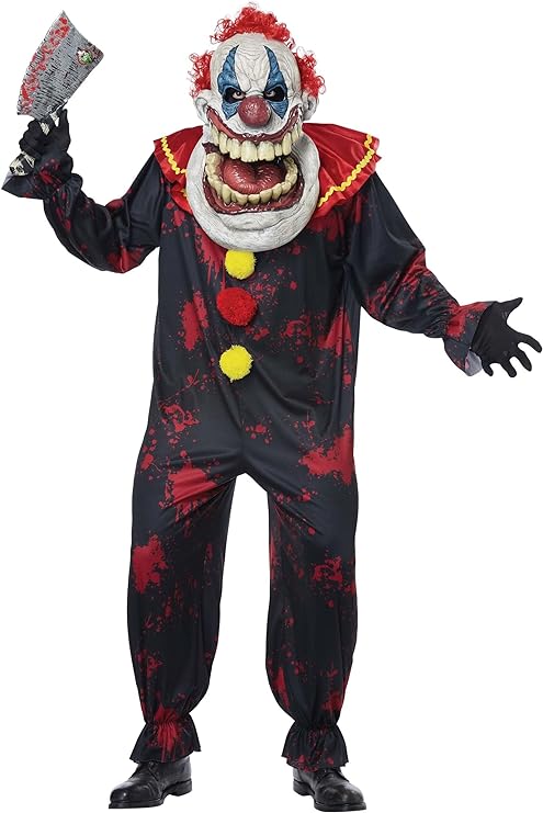 NEW - California Costumes - Dying Laughing Clown Big Mouth Costume for Adults - Retail $75