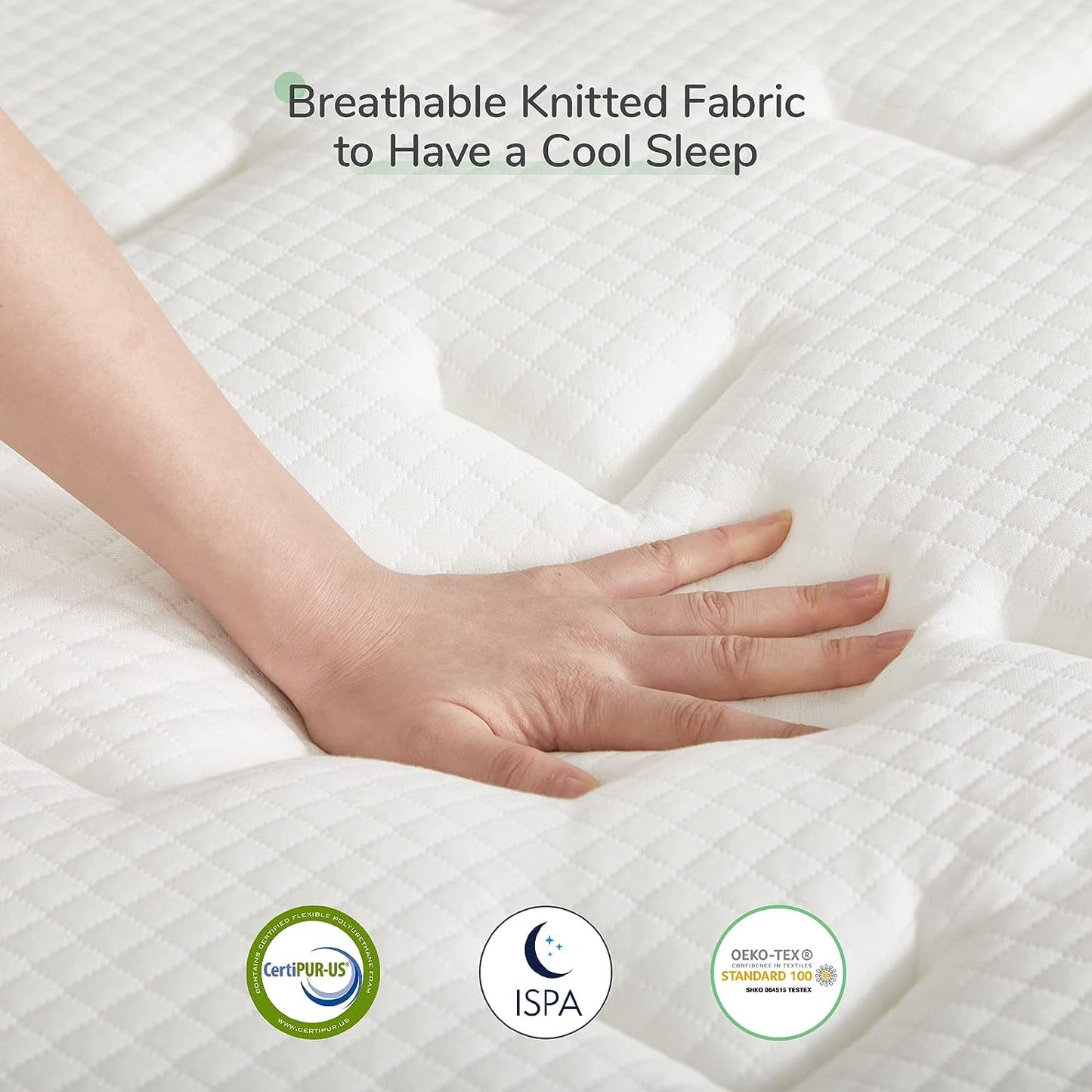 NEW - Novilla California King Mattress 12 Inch Hybrid Mattress, Innerspring - Retail $331