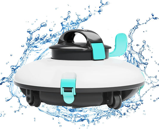 NEW - Lydsto Cordless Robotic Pool Cleaner, Automatic Pool Vacuum, Dual-Motor, Stronger Power Suction, Self-Parking, Ideal for Inground or Above Ground Pools Green - Retail $172