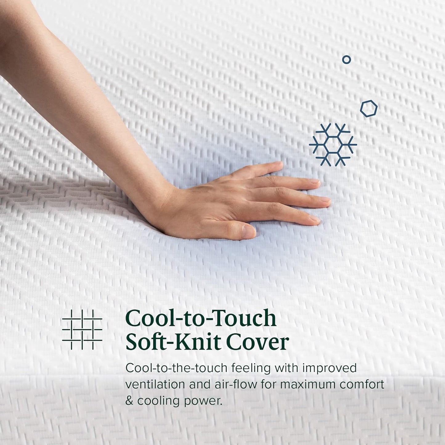 NEW - ZINUS QUEEN 12 Inch Ultra Cooling Gel Memory Foam Mattress / Cool-to-Touch Soft Knit Cover / Pressure Relieving / CertiPUR-US Certified / Bed-in-a-Box / All-New / Made in USA, Queen,White - Retail $619