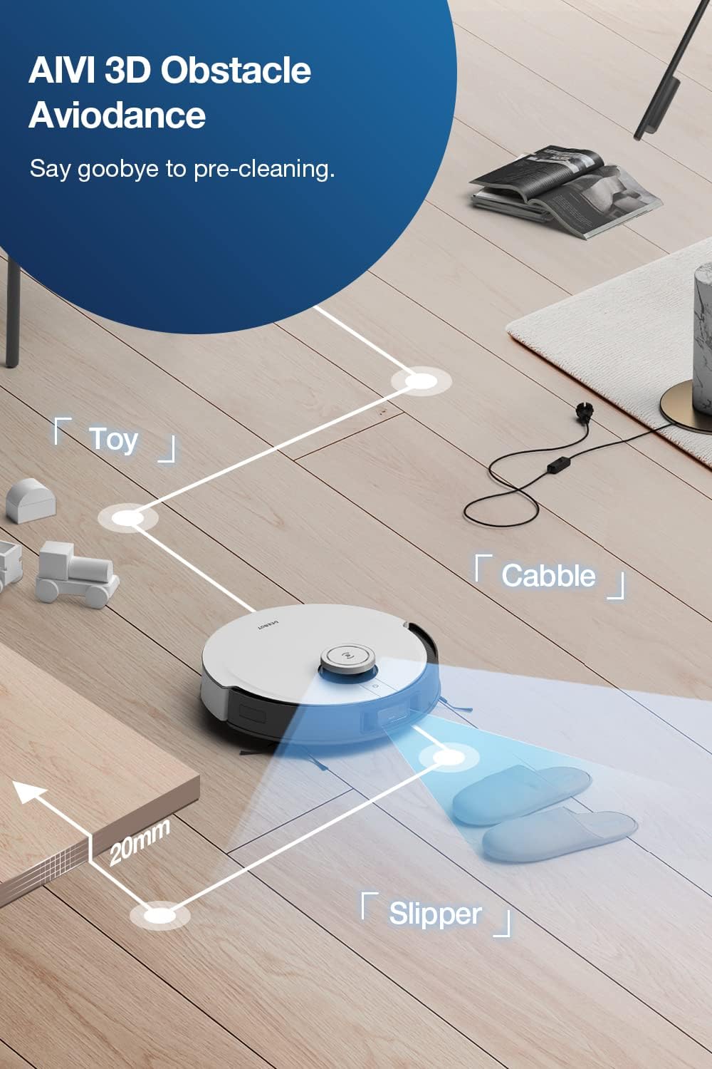 ECOVACS DEEBOT X1 Omni Robot Vacuum and Mop Combo with Self-Emptying, Auto-Wash, Auto-Refill and Auto-Hot Air Drying, 5000Pa Suction, AIVI 3D Obstacle Avoidance, Built-in YIKO Voice Assistant, Black - Retail $1115