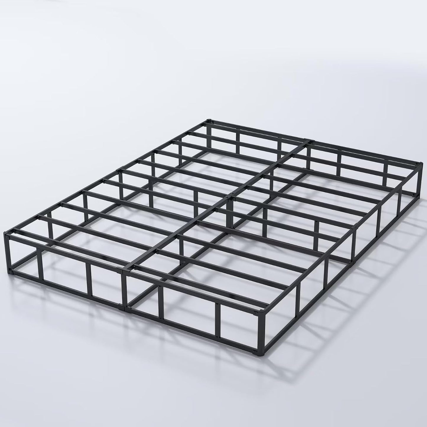 NEW - Box Springs KING Size 9 Inch, Heavy Duty Metal Frame Mattress Foundation with Easy Clean Cover, Noise Free, Easy Assembly- Retail $209