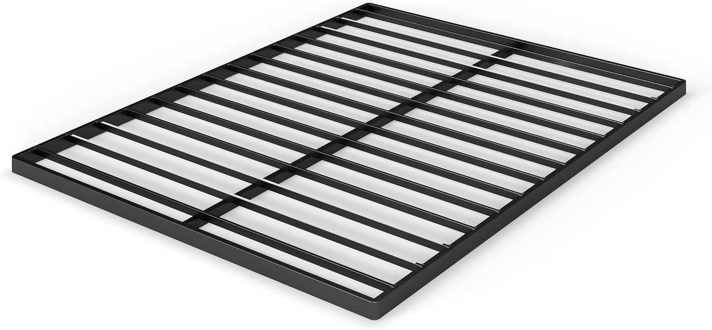 NEW - ZINUS Quick Lock Bunkie Board, Box Spring & Bed Slat Replacement, Metal Frame with Steel Slats, Easy Assembly, Queen - Retail $119