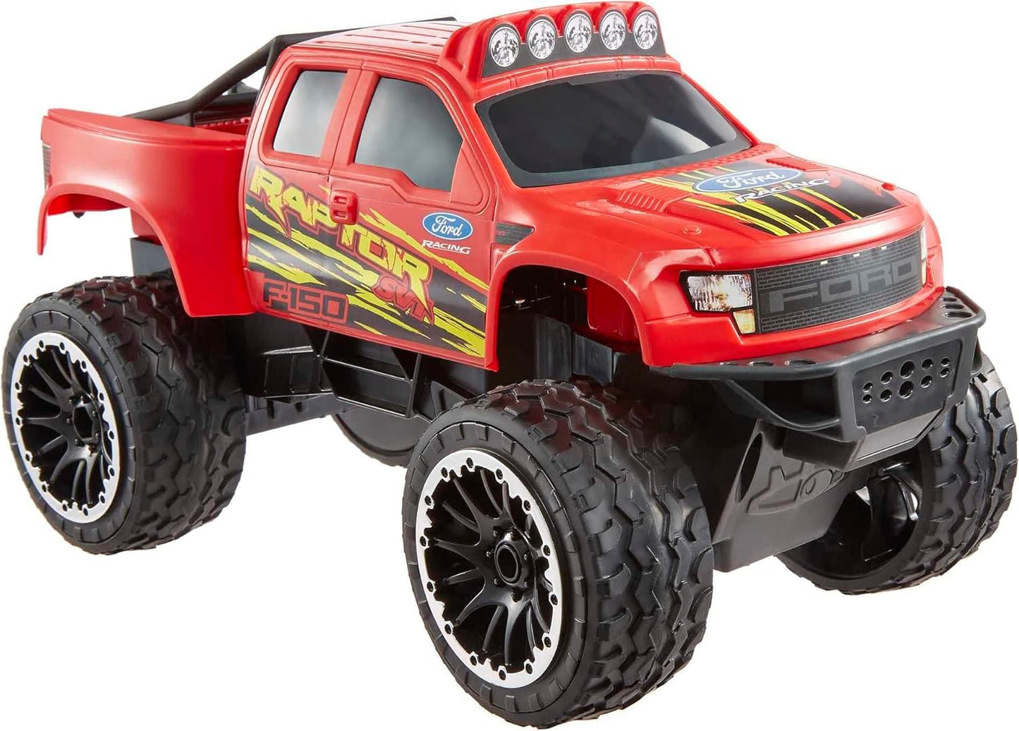 NEW - Hot Wheels RC Red Ford F-150, Full-Function Remote-Control Toy Truck, Large Wheels & High-Performance Engine, 2.4 Ghz with Range of 65Ft - Retail $39