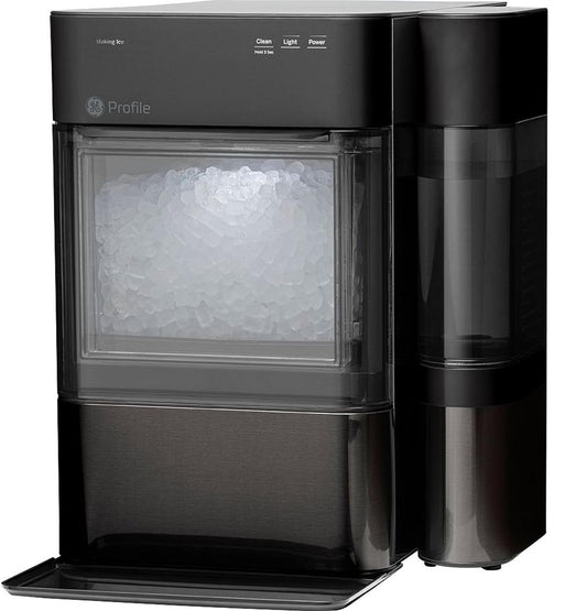 NEW - GE Profile Opal 2.0 | Countertop Nugget Ice Maker with Side Tank | Ice Machine with WiFi Connectivity | Smart Home Kitchen Essentials | Black Stainless - Retail $599