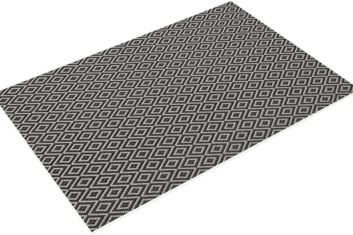 NEW - Home Dynamix Tripoli Lydia 7ft 10in x10ft 2in Indoor/Outdoor Area Rug, Modern Dark Gray, Rectangle - Retail $105