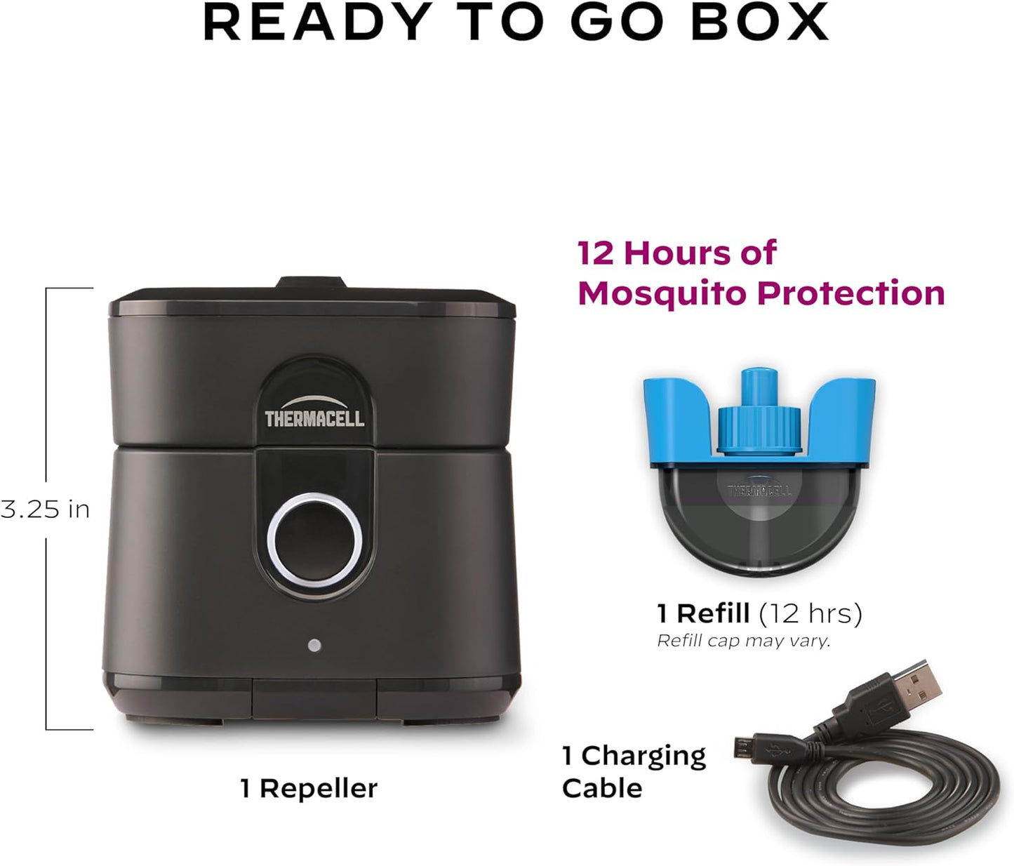 Thermacell Mosquito Repellent Radius Zone, Gen 2.0, Rechargeable; Includes 12-Hour Mosquito Repellent Refill; No Candle or Flame, Easy to Use & Long Lasting; Bug Spray Alternative - Retail $35