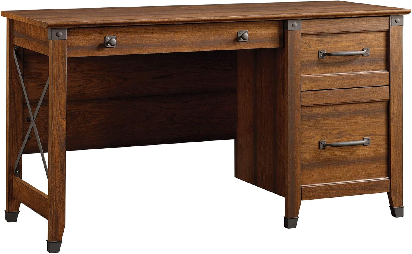 NEW - Sauder Carson Forge Desk, Washington Cherry finish - Retail $264