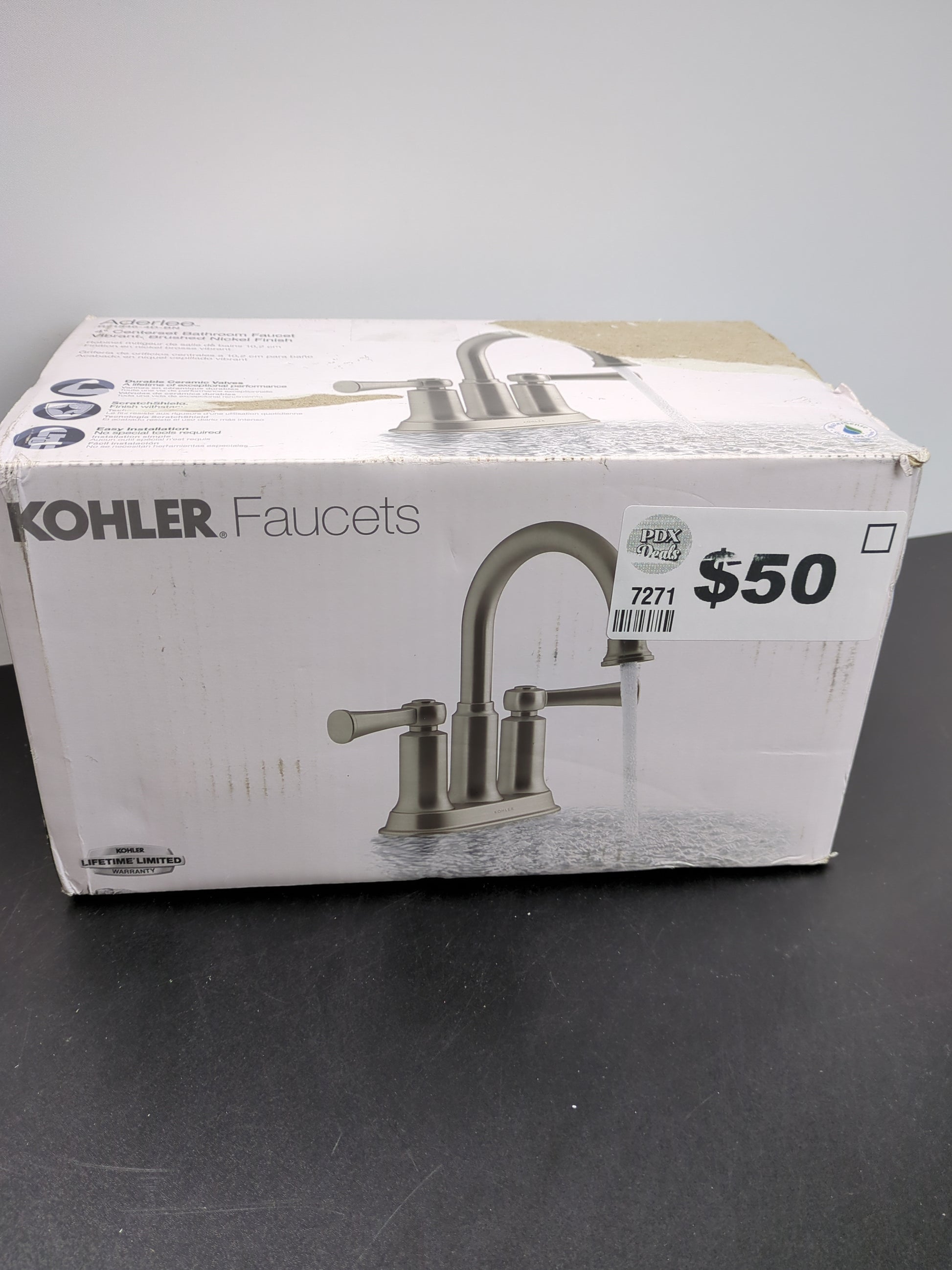 KOHLER ADERLEE CENTERSET - Retail $79