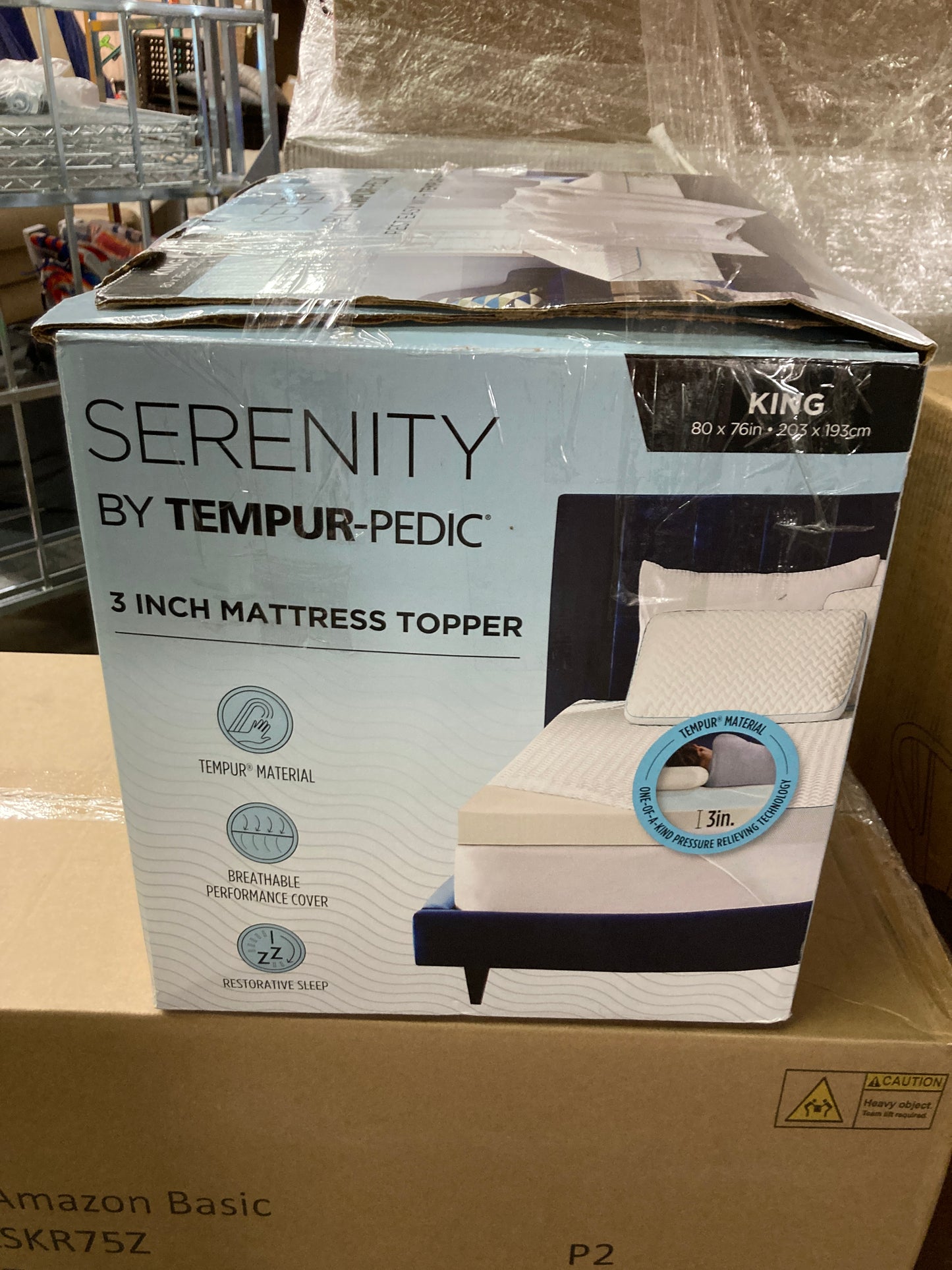 Costco - Serenity by Tempur-Pedic KING 3 Inch Mattress Topper - Retail $209 Default Title