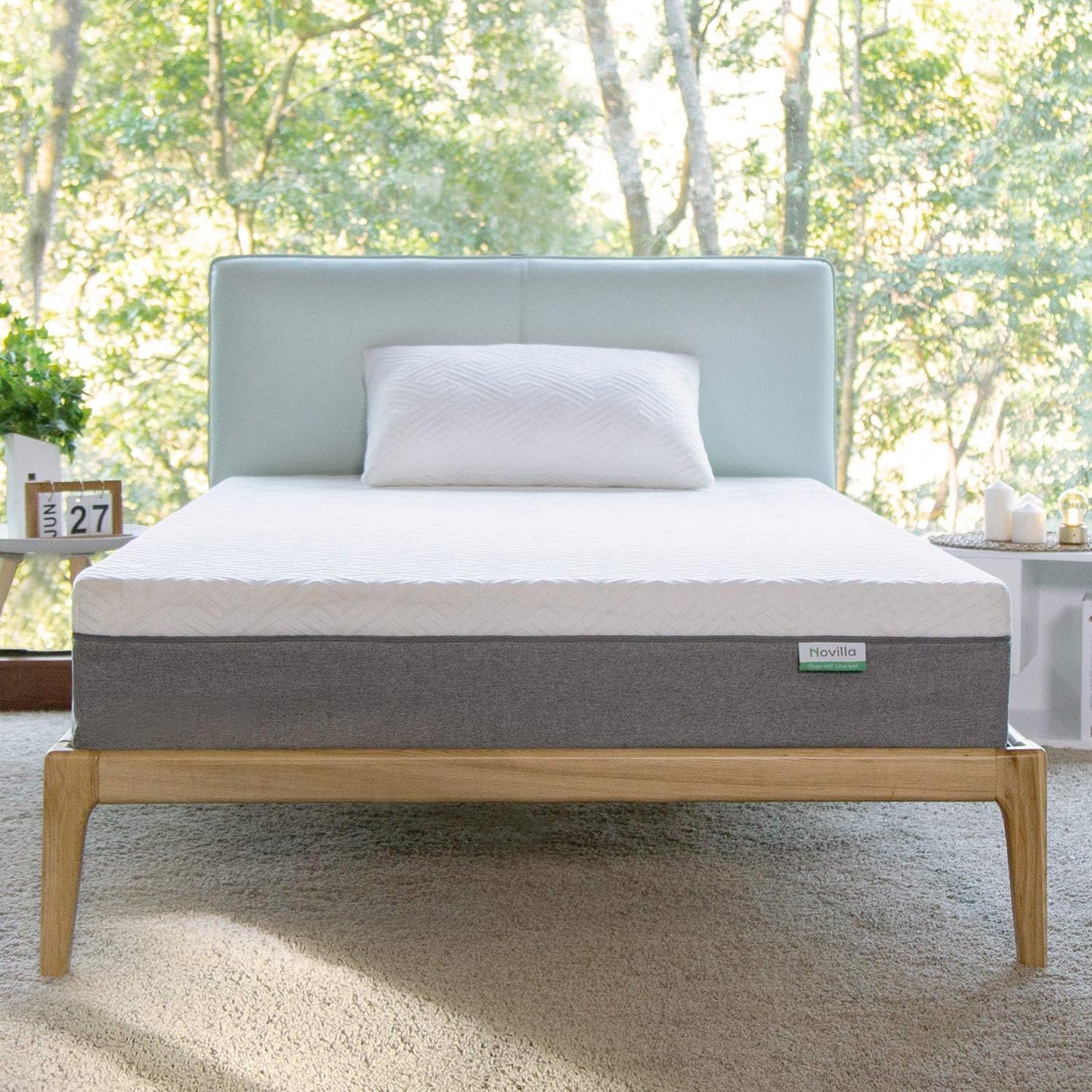 NEW - Novilla FULL 10 inch Full Gel Memory Foam Mattress for Cool Sleep & Pressure Relief, Medium Firm Mattress in a Box, Bliss - Retail $259