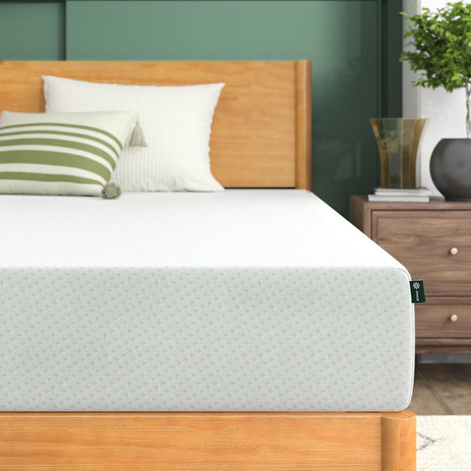 NEW - ZINUS Twin XL 8 Inch Green Tea Memory Foam Mattress / Patented Custom Contour Support / Sturdy Base Foam/ CertiPUR-US Certified / Bed-in-a-box , Twin XL, White - Retail $185
