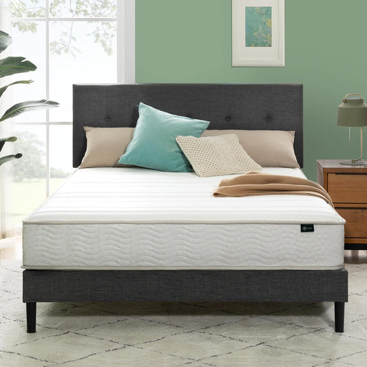 NEW - ZINUS CALI KING 8 Inch Foam and Spring Hybrid Mattress [New Version], California King, Fiberglass Free, Medium Firmness, Durable Support, Certified Safe Foams & Fabric, Mattress in A Box - Retail $215