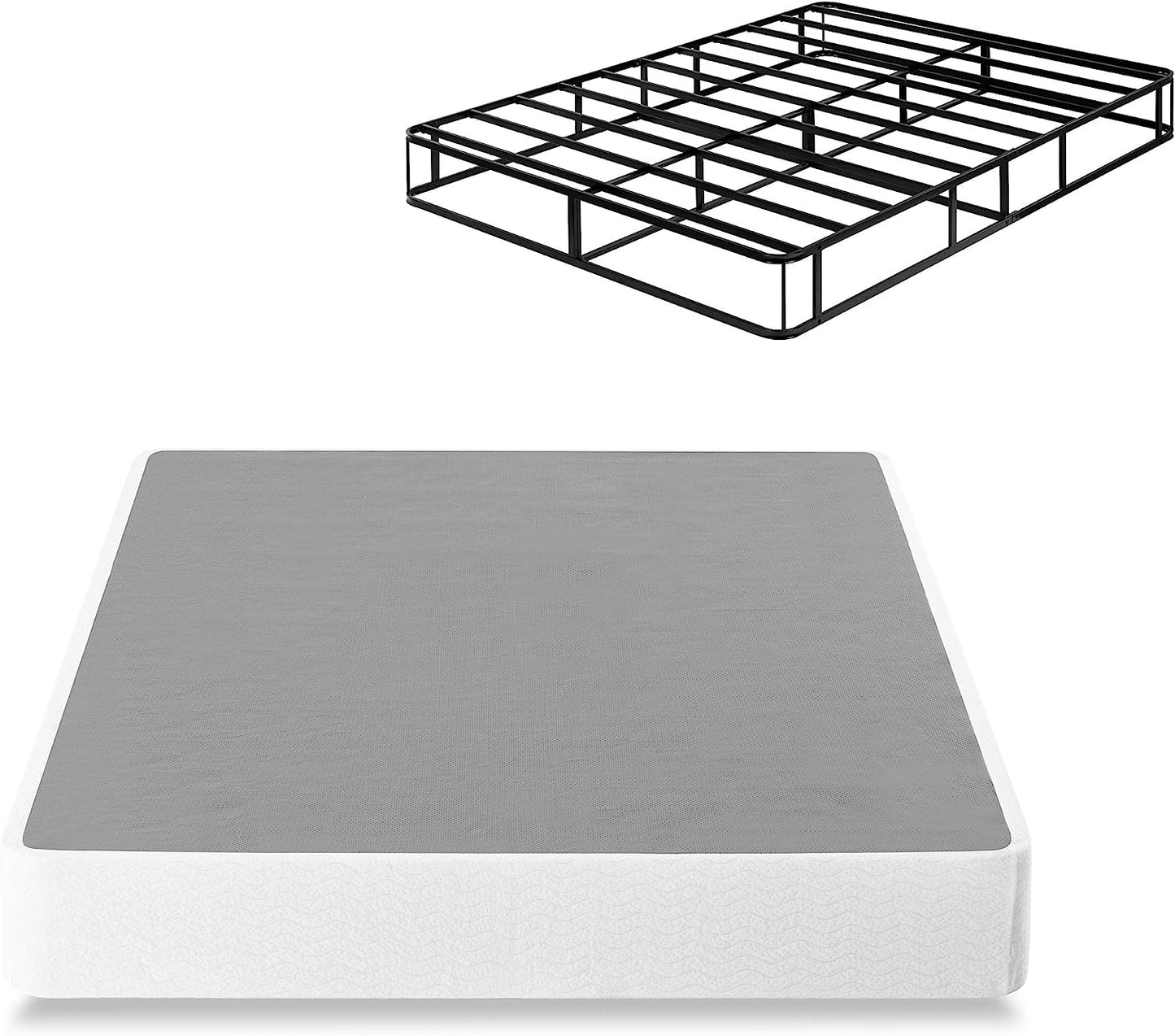 ZINUS 9 Inch Metal Smart Box Spring, 700 lbs Mattress Foundation, Strong Frame, Easy Assembly, Full - Retail $139