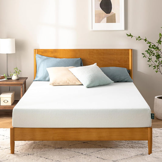 NEW - ZINUS QUEEN, 8 Inch Green Tea Memory Foam Mattress [New Version], Fiberglass free, Medium Firm Feel, Zoned Pressure Relief, Certified Safe Foams & Fabric, Mattress in A Box - Retail $260